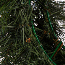 Load image into Gallery viewer, 24"D LED Pre-Lit Greenery Buffalo Bow Berry Holly Pine cone Rattan Ornament Wreath