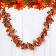 Load image into Gallery viewer, 72"L Fall Fabric Plaid Garland