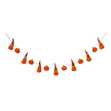 Load image into Gallery viewer, 72"L Fall Fabric Gnomes Garland