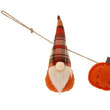 Load image into Gallery viewer, 72"L Fall Fabric Gnomes Garland