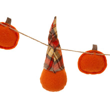 Load image into Gallery viewer, 72"L Fall Fabric Gnomes Garland