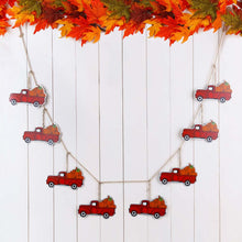 Load image into Gallery viewer, 72"L Fall Metal Trucks Garland