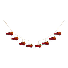 Load image into Gallery viewer, 72"L Fall Metal Trucks Garland