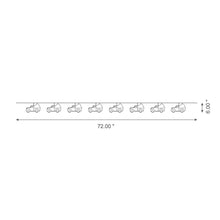 Load image into Gallery viewer, 72"L Fall Metal Trucks Garland
