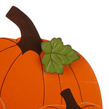 Load image into Gallery viewer, 26.38"H Fall Metal/Wooden Pumpkin Cart Yard Stake/Hanging Decor