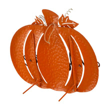 Load image into Gallery viewer, 29.72"H Fall Metal Pumpkin Yard Stake/Standing/Hanging Sign
