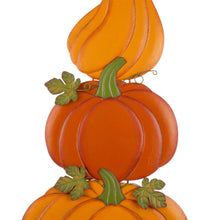 Load image into Gallery viewer, 42"H 3 in 1 Metal Pumpkin Yard Stake or Hanging Decor
