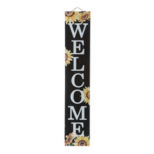Load image into Gallery viewer, 42"H Fall Lighted Wooden "WELCOME" Porch Board Sign