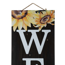 Load image into Gallery viewer, 42"H Fall Lighted Wooden "WELCOME" Porch Board Sign