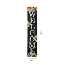 Load image into Gallery viewer, 42"H Fall Lighted Wooden "WELCOME" Porch Board Sign