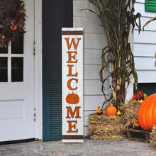 Load image into Gallery viewer, 42"H Fall Wooden "WELCOME" Porch Board Sign