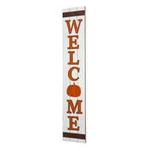 Load image into Gallery viewer, 42"H Fall Wooden "WELCOME" Porch Board Sign