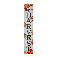 Load image into Gallery viewer, 42"H Fall Lighted Wooden "Happy HARVEST" Porch Board Sign