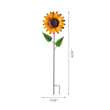 Load image into Gallery viewer, 42"H Fall Metal Sunflower Yard Stake