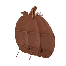 Load image into Gallery viewer, Fall Oversized Metal Pumpkin Yard Stake or Wall Décor or Standing Decor (Three Functions)