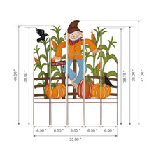 Load image into Gallery viewer, 41.5"H Fall Metal Scarecrow & Corns Combo Yard Stake