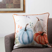 Load image into Gallery viewer, 20"L*20"W Faux Burlap Pumpkin Pillow Cover