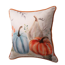 Load image into Gallery viewer, 20"L*20"W Faux Burlap Pumpkin Pillow Cover