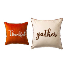 Load image into Gallery viewer, Set of 2 Velvet Pillow Cover with Word