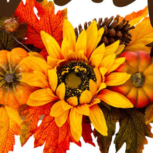 Load image into Gallery viewer, 24"L Lighted Metal "Thankful" Centerpiece Table Décor with Floral