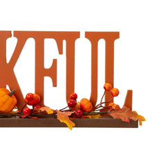 Load image into Gallery viewer, 20"L "THANKFUL" Wooden Table Decor or Centerpiece