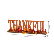 Load image into Gallery viewer, 20"L "THANKFUL" Wooden Table Decor or Centerpiece