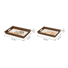Load image into Gallery viewer, Thanksgiving Wooden Turkey Tray, Set of 2