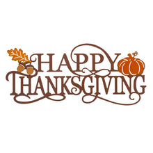 Load image into Gallery viewer, 24"L Metal "HAPPY THANKSGIVING" Wall Décor