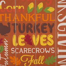 Load image into Gallery viewer, 24.00"H Thanksgiving Wooden Word Sign Hanging Decor