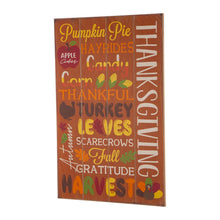 Load image into Gallery viewer, 24.00"H Thanksgiving Wooden Word Sign Hanging Decor