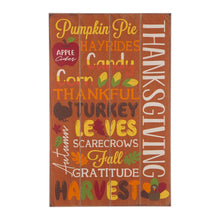 Load image into Gallery viewer, 24.00"H Thanksgiving Wooden Word Sign Hanging Decor
