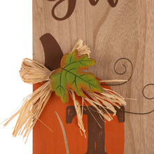 Load image into Gallery viewer, 42.00"H Thanksgiving Wooden Pumpkin Porch Sign Board