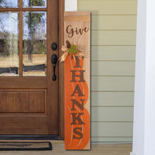 Load image into Gallery viewer, 42.00"H Thanksgiving Wooden Pumpkin Porch Sign Board