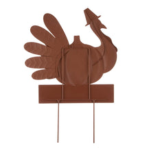 Load image into Gallery viewer, 30.00"H Thanksgiving Metal Turkey Yard Stake/Hanging Wall Decor (Two Function)