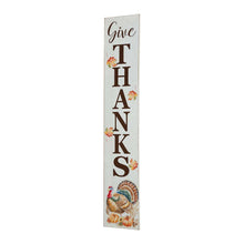 Load image into Gallery viewer, 42"H Thanksgiving Wooden "Give THANKS" Porch Sign Board