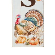 Load image into Gallery viewer, 42"H Thanksgiving Wooden "Give THANKS" Porch Sign Board