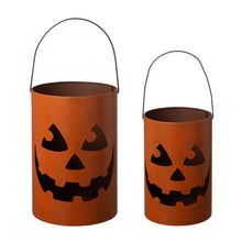 Load image into Gallery viewer, Halloween Jack O Lantern Set of 2