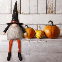 Load image into Gallery viewer, 20"H Halloween Fabric Gnome Sitter Decor
