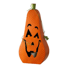 Load image into Gallery viewer, 23.62"H Halloween Metal Jack-O-Lantern with LED Pillar