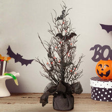 Load image into Gallery viewer, 20"H Halloween Table Tree with Lighted Bats Decor