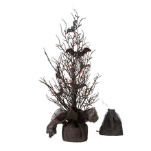 Load image into Gallery viewer, 20"H Halloween Table Tree with Lighted Bats Decor
