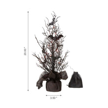 Load image into Gallery viewer, 20"H Halloween Table Tree with Lighted Bats Decor