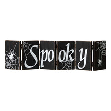 Load image into Gallery viewer, Halloween Wooden Hinged Table Signs (Spooky and Wicked)