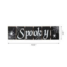 Load image into Gallery viewer, Halloween Wooden Hinged Table Signs (Spooky and Wicked)