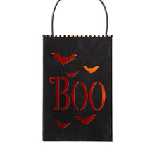 Load image into Gallery viewer, Black Halloween Metal Cutout "TRICK OR TREAT" Bucket, Set of 2