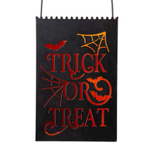 Load image into Gallery viewer, Black Halloween Metal Cutout "TRICK OR TREAT" Bucket, Set of 2