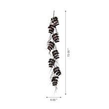 Load image into Gallery viewer, 72"L Lighted Halloween Bat Garland