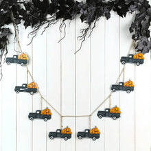 Load image into Gallery viewer, 72"L Halloween Metal Trucks Garland