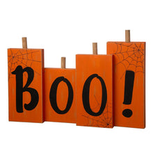 Load image into Gallery viewer, 20"L Halloween Wooden Boo Standing Decor