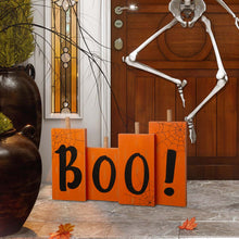 Load image into Gallery viewer, 20"L Halloween Wooden Boo Standing Decor